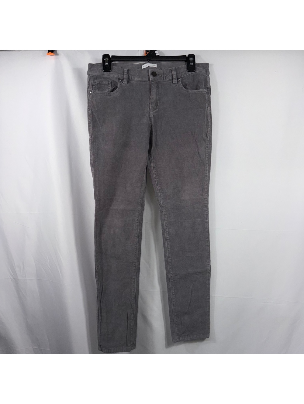 New York & Company Gray Corduroy Skinny Pants Size 6